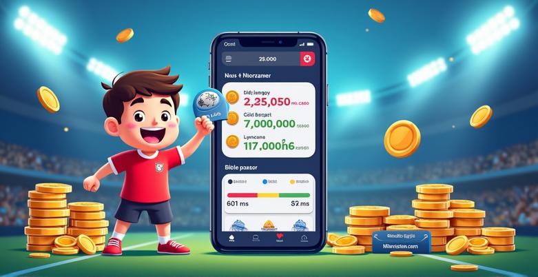 A person betting online on a smartphone, representing the convenience of minimum 10 baht football betting.